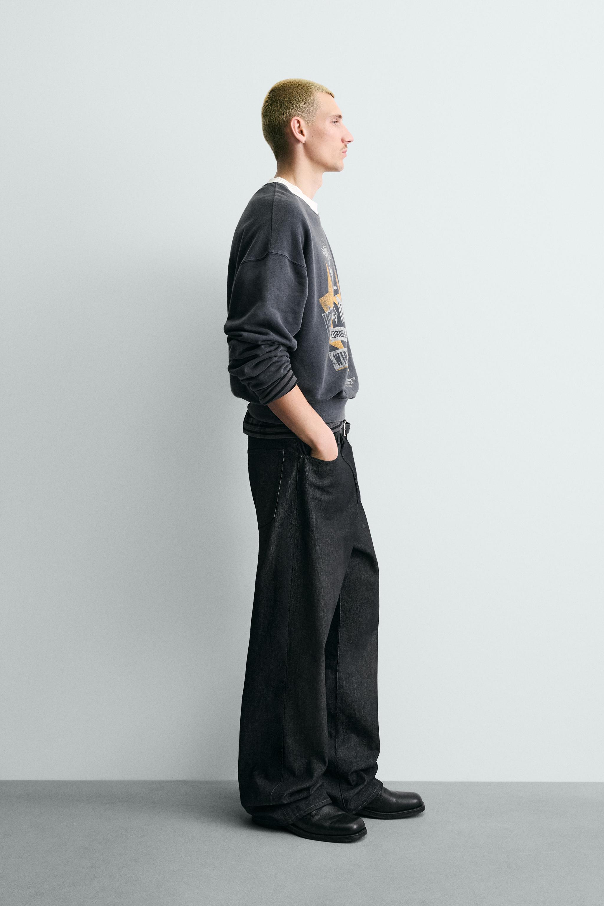 WASHED PRINT SWEATSHIRT